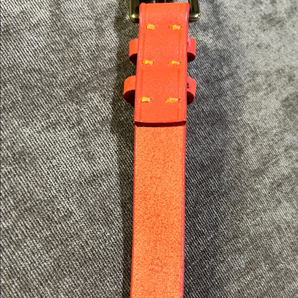 J. Crew orange/tangerine belt, size small. - Picture 6 of 9